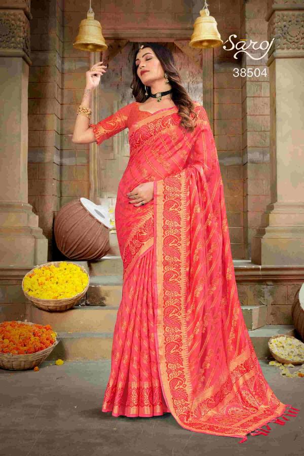 Saroj Maahi Festival Wear Organza Saree Collection